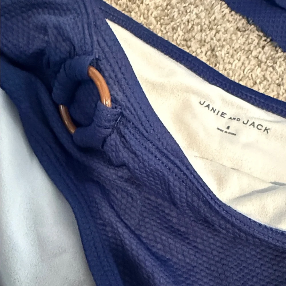 Blue Ruffled Bikini Set - Picture 2 of 5